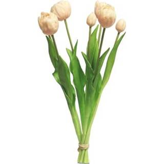 👉 Roze One Size Kunst Bosje Tulpen Sally Dubbel 44 cm - 8505487027172