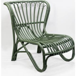 👉 Loungestoel donkergroen One Size groen Rotan Green 8714763277259