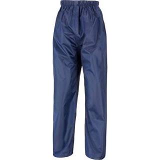 Regenbroek elastische XS kinderen Navy kinder met tailleband