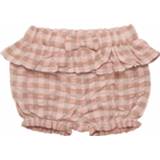 Minymo - Girl's Shorts Check - Short maat 92, beige