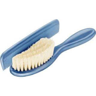 👉 Borstel meisjes blauw baby's Rotho Baby design Kam en met natuurlijke borstelharen, cool blue 4250226045293