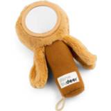 👉 Rammelaar jongens geel mosterdgeel Done by Deer ™ Zintuiglijke met spiegeltje 5712643034193