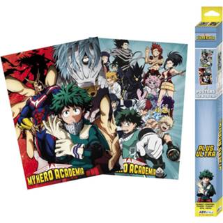 👉 Poster unisex Hoofdmateriaa Papier meerkleurig My Hero Academia - Artworks 2er Set Chibi Design 3665361035244