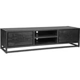 👉 Zwart mannen LABEL51 Tv-meubel Chili - Mangohout