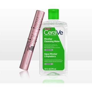 👉 Mascara CeraVe Micellar Cleanser and Maybelline Sky High Duo for Normal Skin