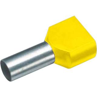 👉 Adereindhuls geel Twin Adereindhulzen 2x6 mm2 100 stuks