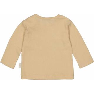 👉 Shirt lange mouw katoen zand 44 unisex Levv! - Maat Katoen/elasthan 8719226395792