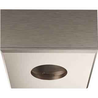 👉 Opbouwspot LED afdekring rvs-kleurig vierkant voor 2090 of 3090