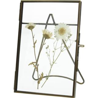 👉 Messing One Size GeenKleur Lijst Gedroogde Bloem Brons 10x2x15cm 8719533133957