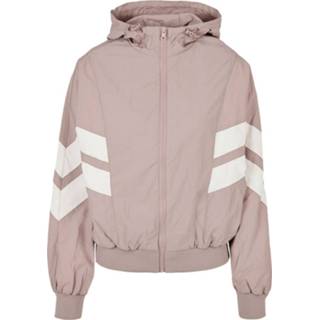 👉 Trainingsjas roze s vrouwen wit Urban Classics - Ladies Crinkle Batwing Jacket oud 4053838775325
