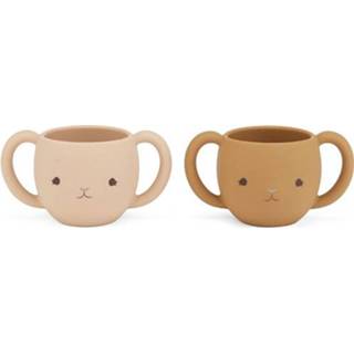 👉 Drinkbeker siliconen rose active Konges sløjd drinkbekers cutie - caramel 2st 5712982727244