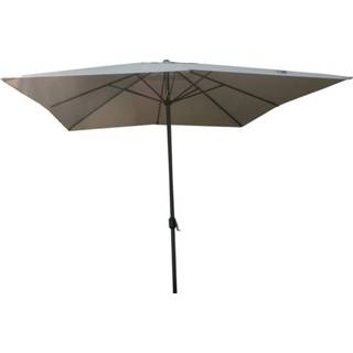 👉 Parasol aluminium Bestgarden Vierkant - Tuinmeubelen 3x3 m Taupe 8711621949068