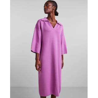 Gebreide jurk viscose l vrouwen lila 'Abelia' 5715221744484