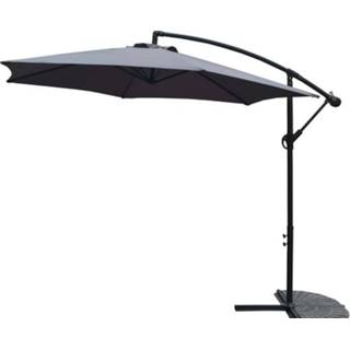 👉 Parasol antraciet aluminium Bestgarden Hangend - Tuinmeubelen Ø3 m 8711621951498