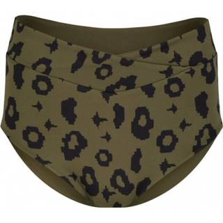 👉 Boochen - Women's Diani Bottom - Bikinibroekje maat XXL, olijfgroen/zwart