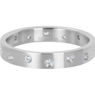 IXXXi Vulring Zirconia 14 Stones Crystal Matt Zilver | Maat 19