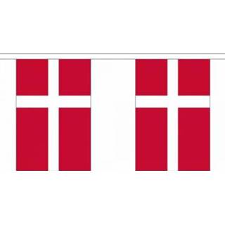 👉 Vlaggenlijn One Size meerkleurig Luxe Denemarken 9 m 8718758344384