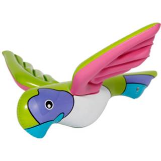 👉 Hawaii decoratie One Size meerkleurig Opblaasbare papegaai 23 cm - Tropische decoraties/versieringen 8718758415916