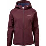 👉 Craghoppers - Women's Kalti Waterproof Jacke - Softshelljack maat 44, purper/rood