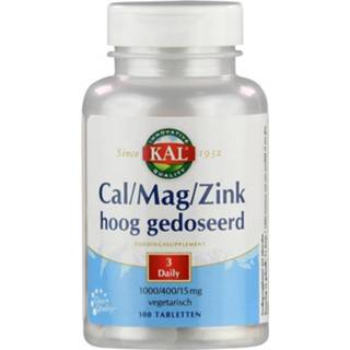 👉 Zink tablet active KAL Cal/ Mag/ Tabletten Hoog Gedoseerd 100 4063024845916