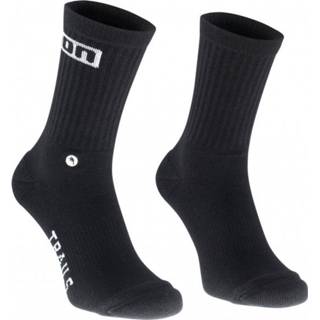 👉 Sock zwart uniseks ION - Socks Logo Fietssokken maat 35-38, 9010583031194