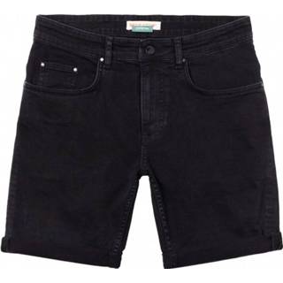 👉 Zwart 28 mannen Revolution - Used Black Denim Shorts Short maat 28, 5710864646584