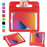 👉 Tablethoes rood active Case2go - Tablet hoes geschikt voor iPad 2021 10.2 Inch Schokbestendige case met Handvat 8719793152019