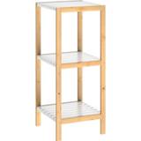 👉 Plank wit bamboe active Casaria Badkamermeubel - 3 planken 80 x 34 33cm 6011608970989