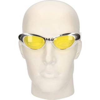 Brillen One Size zilver Ovale glimmende 8718758132226