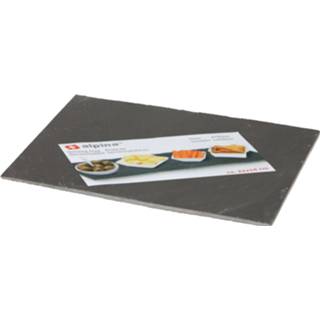 👉 Leistenen serveerplateau/plank rechthoekig 22 x 14 cm - Hapjesplanken