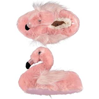 Pantoffels roze vrouwen flamingo pantoffels/sloffen voor dames - Dieren flamingos huissloffen Dierenpantoffels/dierensloffen 8720276555333