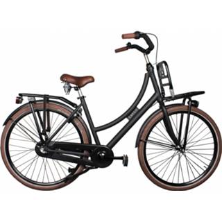 👉 Transportfiets aluminium One Size Color-Zwart vrouwen Avalon dames Cargo 28 Inch 50 cm 3V Terugtraprem Matzwart 8718347837143