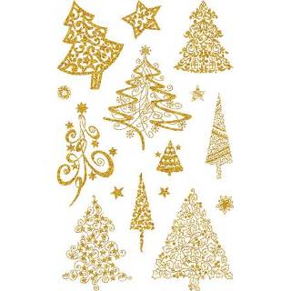 👉 Etiket One Size Color-GeenKleur Z-design Christmas kerstbomen - 2 vel 4004182522738