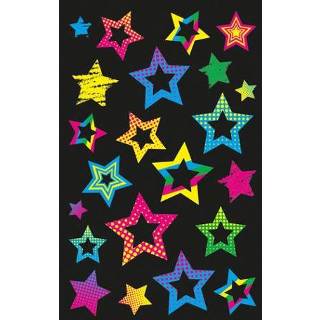 👉 Etiket One Size Color-GeenKleur kinderen Neon Z-design Kids sterren pakje a 1 vel 4004182550137