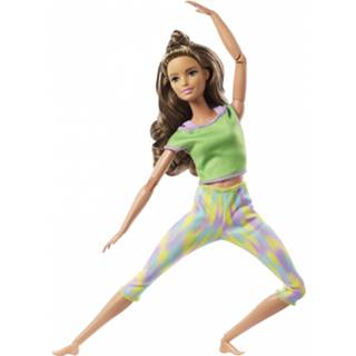 👉 Tienerpop groen kunststof One Size Color-Groen Barbie Made to Move junior 30 cm 8720585082995