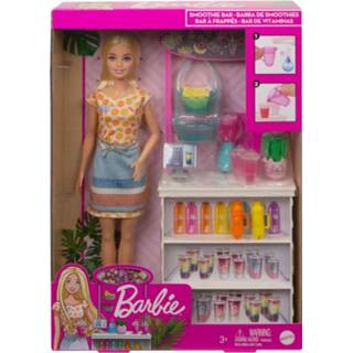 👉 Kunststof One Size Color-Meerkleurig meisjes Barbie speelset Smoothie Bar 11-delig 887961908954