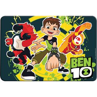 👉 Placemat zwart groen kunststof One Size Color-Meerkleurig jongens Ben 10 Ultimate Alien 43 x 29 cm zwart/groen 5205698250743