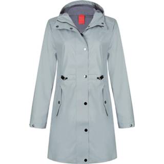 👉 Regenjas PU polyester l jassen vrouwen aqua blauw Dingy Weather dames long jas regenpak Alice