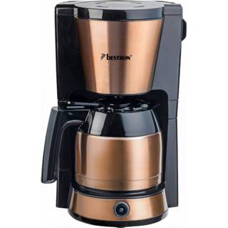 👉 Koffiezetapparaat staal One Size Color-Bruin Bestron met thermoskan 35 cm koper 8712184055753