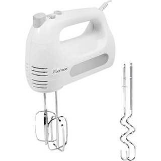 👉 Handmixer wit RVS kunststof One Size Color-Wit Bestron 300W 18,8 cm 8712184054336