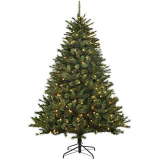 👉 Kunst kerstboom One Size groen Toronto kunstkerstboom met led deluxe 140 warmwitte lampjes maat in cm: 120 x 97 8718861131017