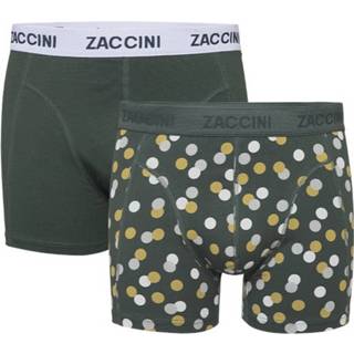 Boxershort l male groen Zaccini 2-pack boxershorts -confetti - 8720086193527