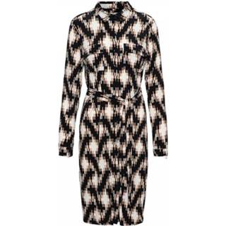 👉 Jurk polyester l vrouwen zwart &Co Woman And co lotte graphic 8719936115871