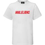 👉 Shirt katoen jongens male wit Malelions Junior t-shirt nium mj-ss21-1-05 6013841044045