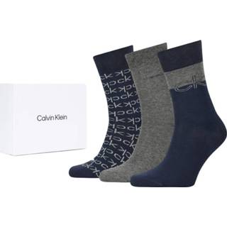 Dress blauw grijs meerkleurig Calvin Klein multi logo 3P giftbox & 8720245208185