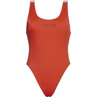 👉 Calvin Klein badpak dames scoop one piece rood