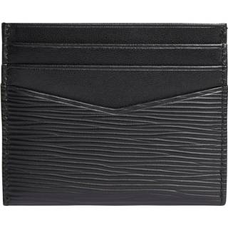 👉 Zwart One Size GeenKleur mannen Calvin Klein Enamel plaque cardcase 6cc - heren black 8719854855217
