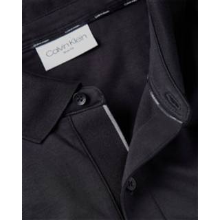 👉 Calvin Klein Longsleeve Polo Slim Fit Liquid Touch Zwart (K10K107091 - BEH)