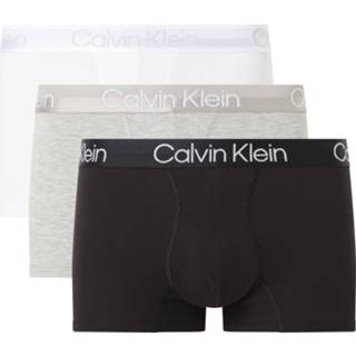👉 Calvin Klein Boxershorts Trunk 3Pack White/Black/Grey (000NB2970A - UW5)
