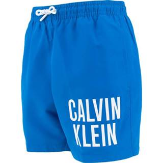 👉 Calvin Klein jongens intense power corner logo zwemshort blauw